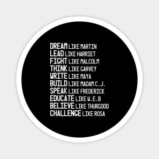 Black Heroes, Civil Rights Leaders, Black Lives Matter, I Can't Breathe Magnet